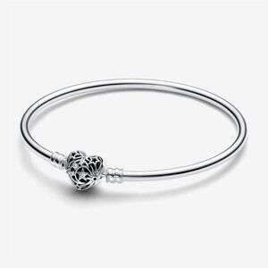 Celestial Heart Clasp Bangle